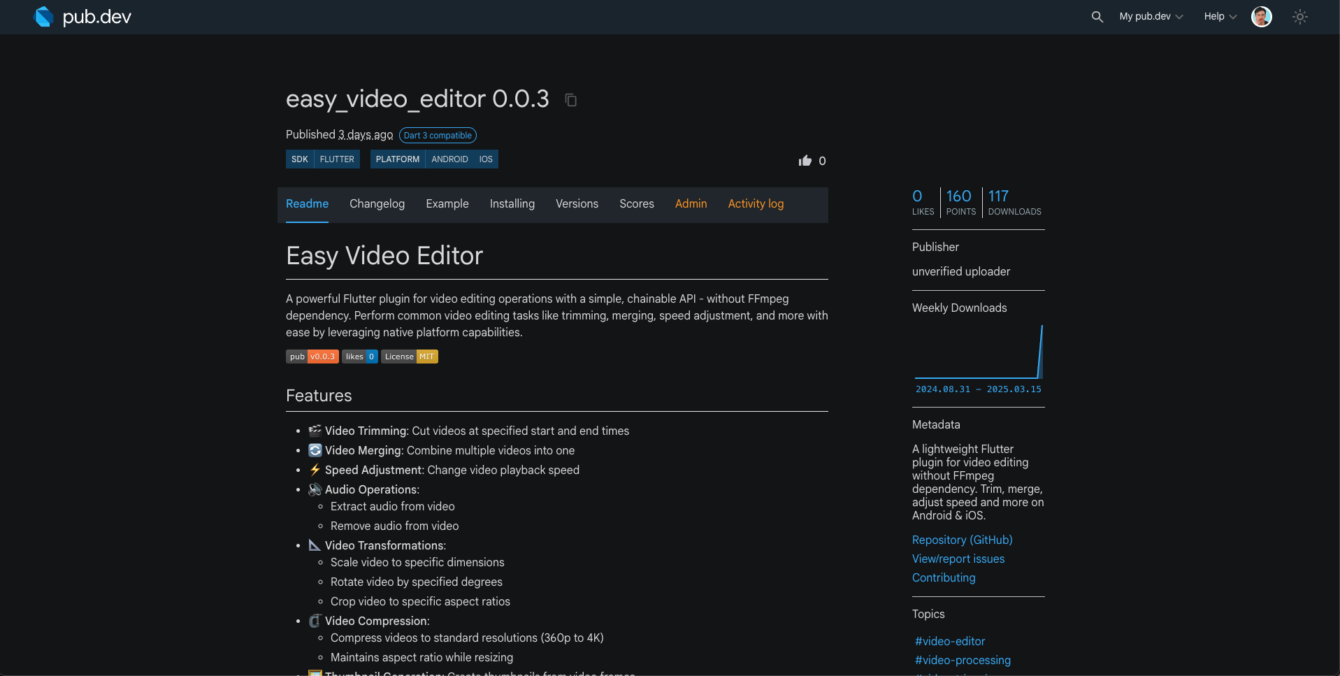 Easy Video Editor Plugin